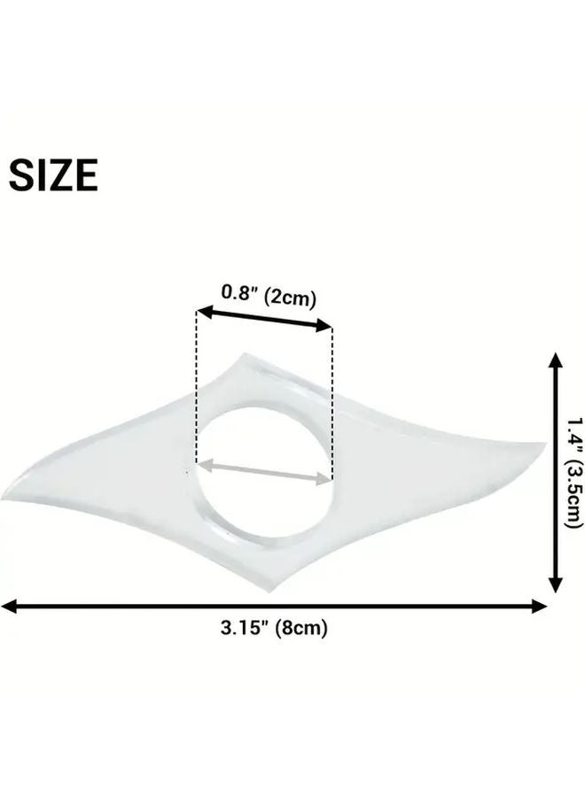 12pcs Transparent Acrylic Book Page Holder with Finger Ring for Paperback and Hardcover Books - Image 2